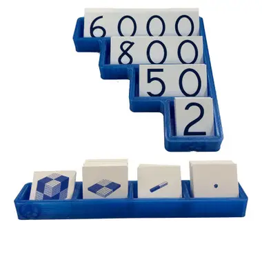 Place Value Card and Base Ten Card Holder Set