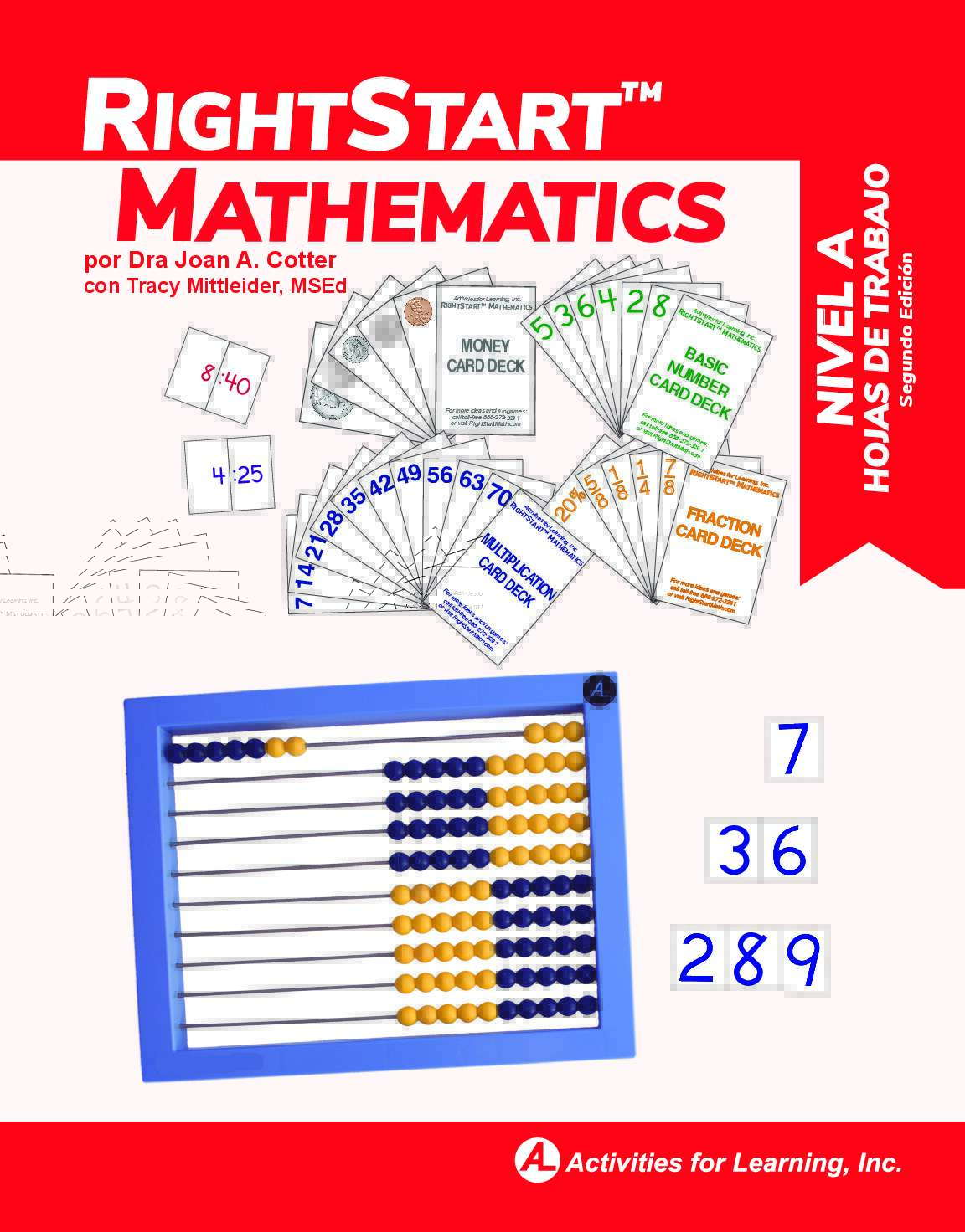 RightStart™ Mathematics Level A Worksheets Second Edition - Spanish